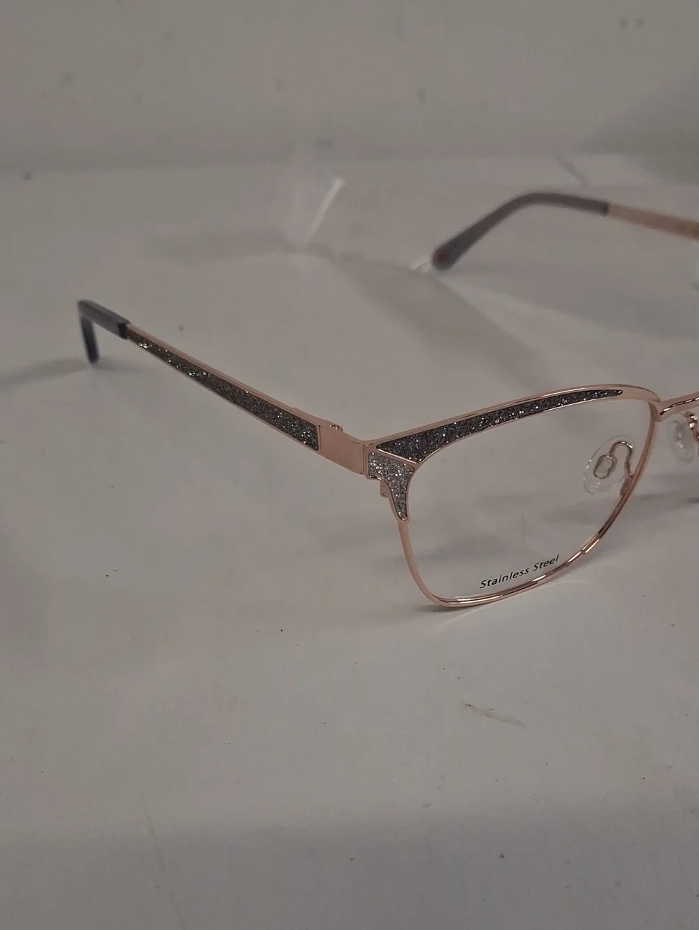 NWT Rxable LuLu Guinness K962 Rose Gold Eyeglass Frames